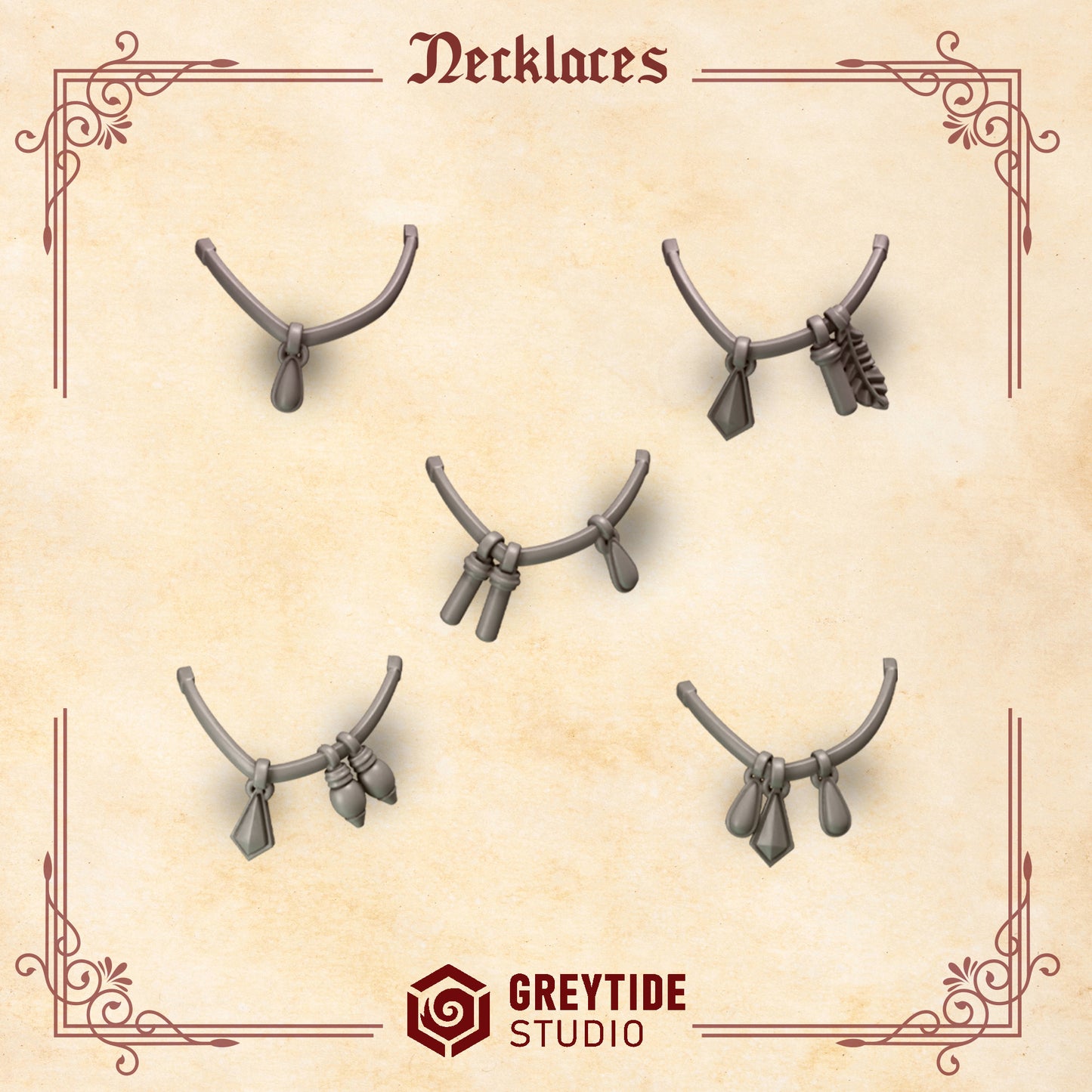 Greytide Studios -  Crimson Lords - Necklaces