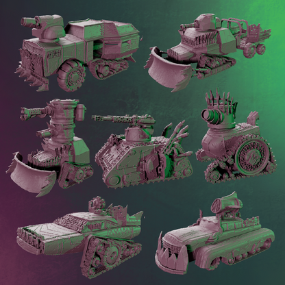 7 Orc Vehicles and Goblin Crew - October 2023