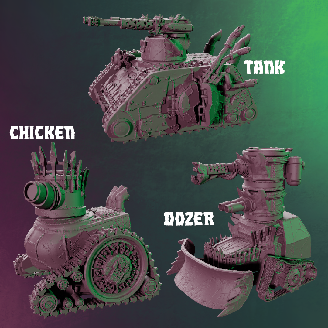 7 Orc Vehicles and Goblin Crew - October 2023