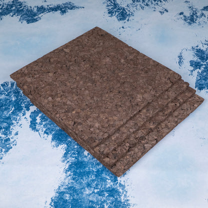 12"x 12"x 3/8" Cork Tiles - Pack of 4