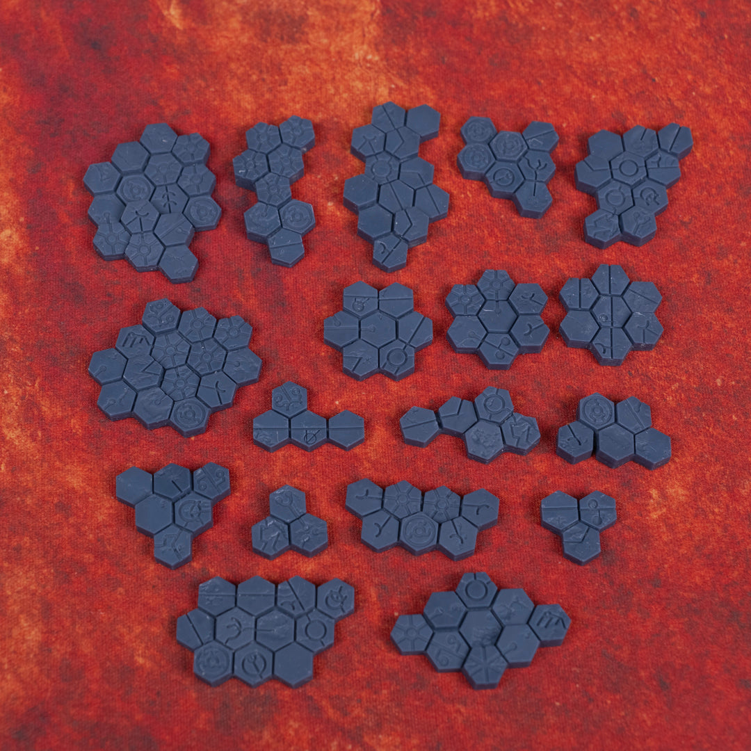 Invaded City Basing Bits - Hex Ground Small