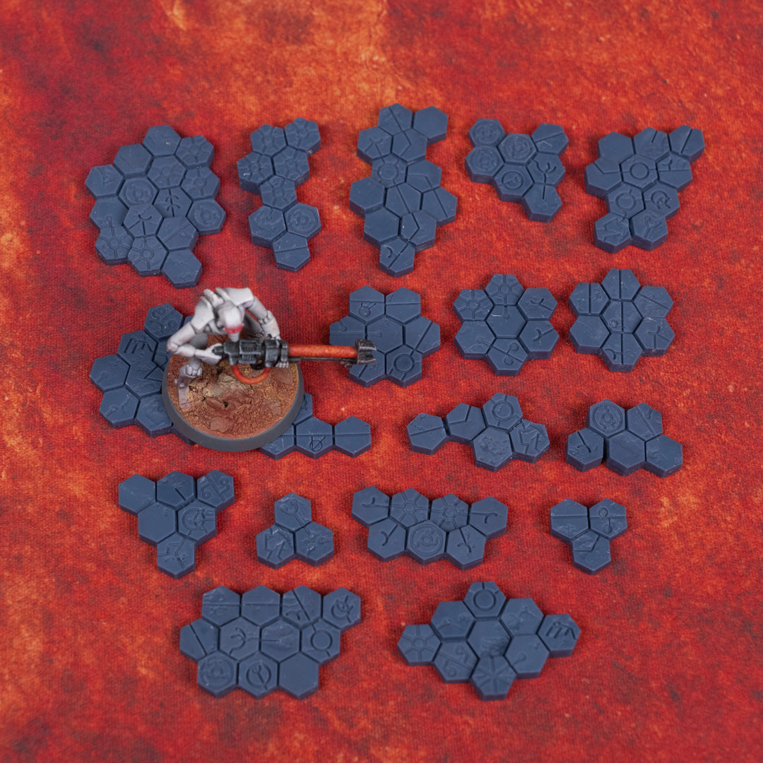 Invaded City Basing Bits - Hex Ground Small