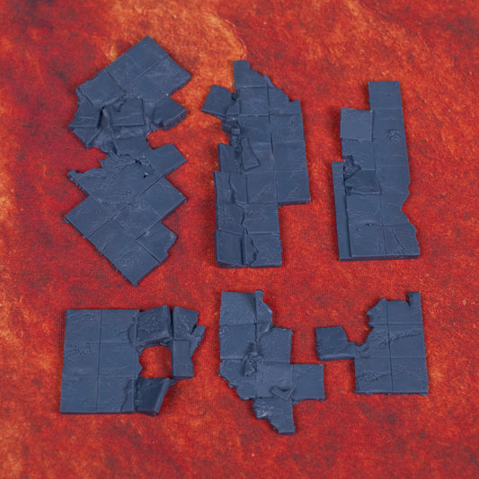 Invaded City Basing Bits - Gothic Ground Large