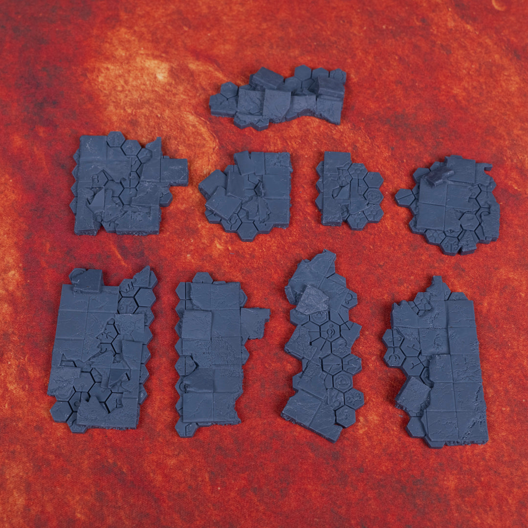 Invaded City Basing Bits - Mixed Ground Large