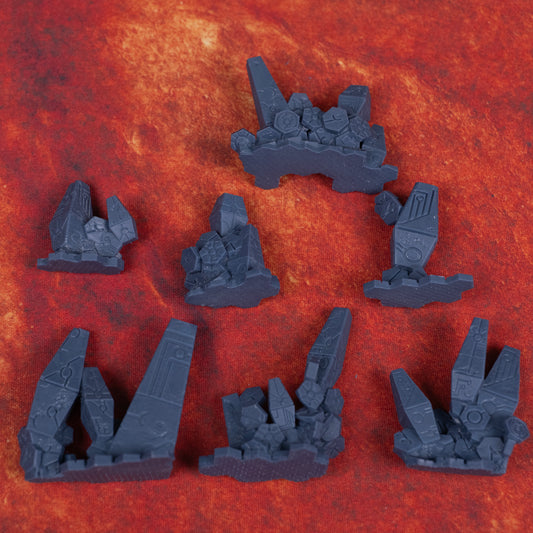 Invaded City Basing Bits - Monolith Ground Large