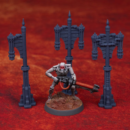 Invaded City Basing Bits - Lamp Posts (Various Types)