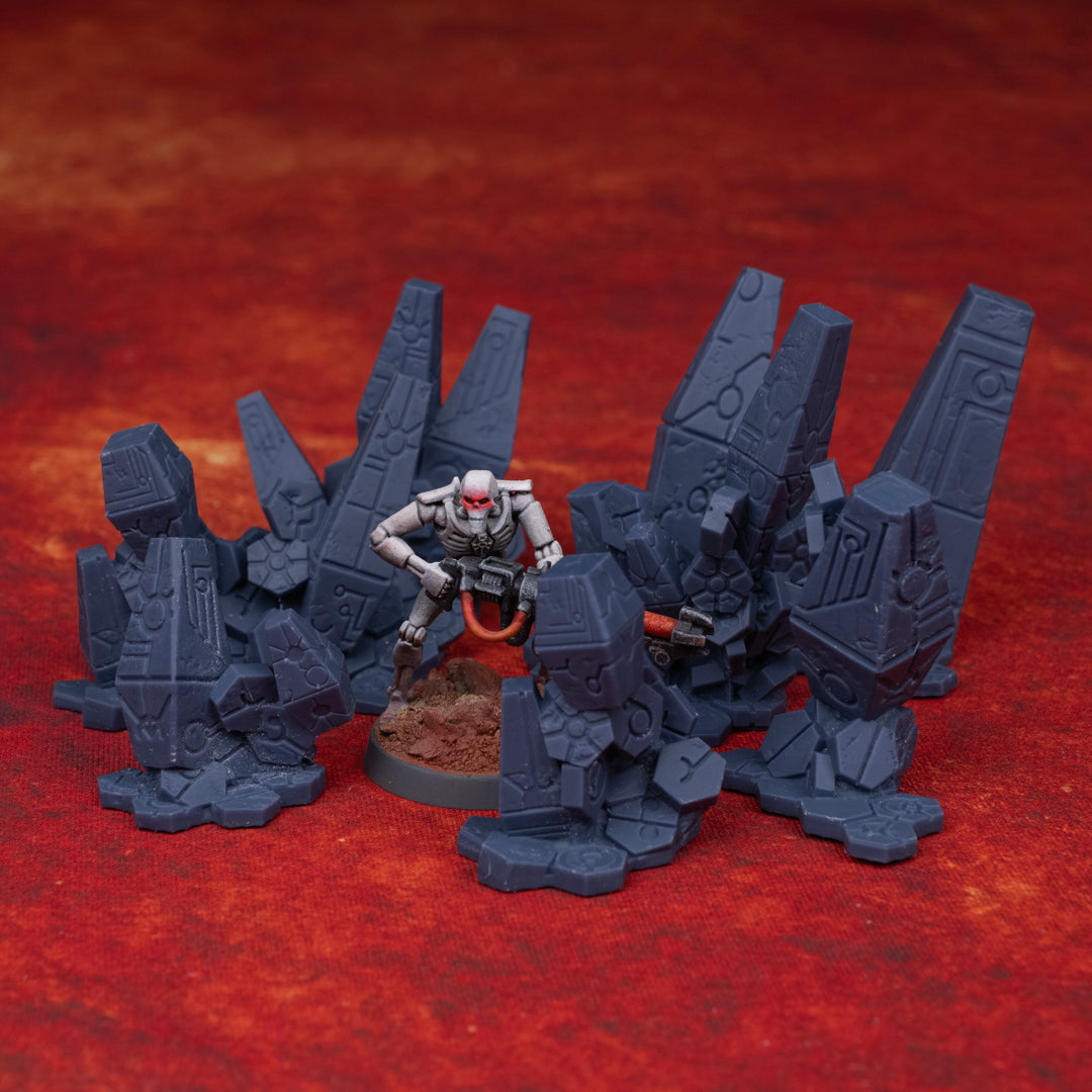 Invaded City Basing Bits - Monolith Ground Large