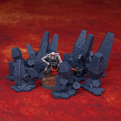 Invaded City Basing Bits - Monolith Ground Large
