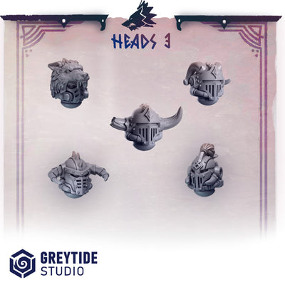 Greytide Studios -  Primal Hounds - Heads 3