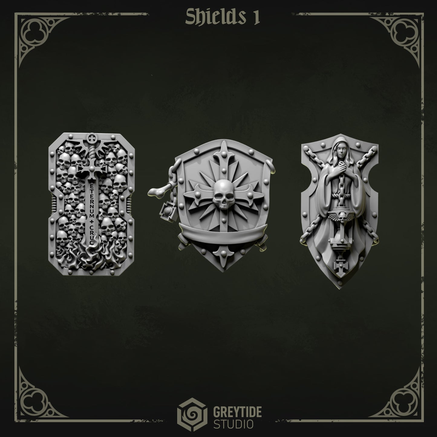 Greytide Studios -  Eternal Pilgrims - Shields 1