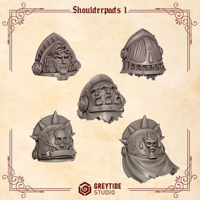 Greytide Studios -  Crimson Lords - Shoulderpads 1
