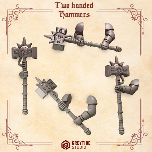 Greytide Studios -  Crimson Lords - Two-handed Hammers