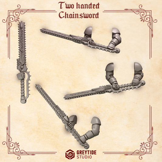Greytide Studios -  Crimson Lords - Two-handed Chainswords