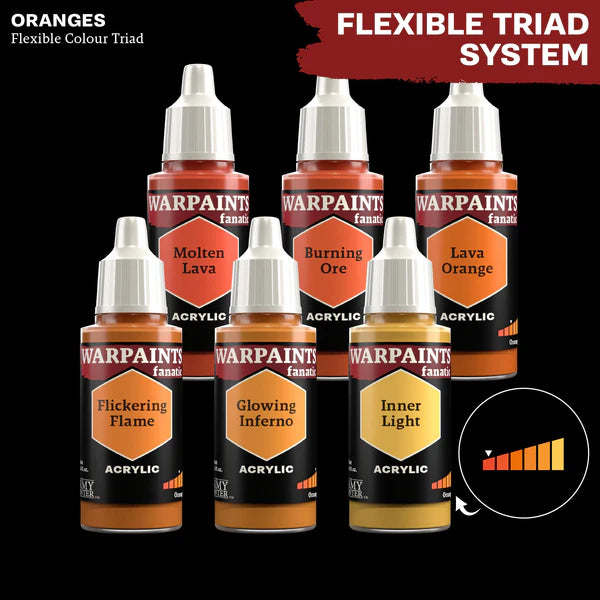 Army Painter Fanatic Warpaints - Lava Orange