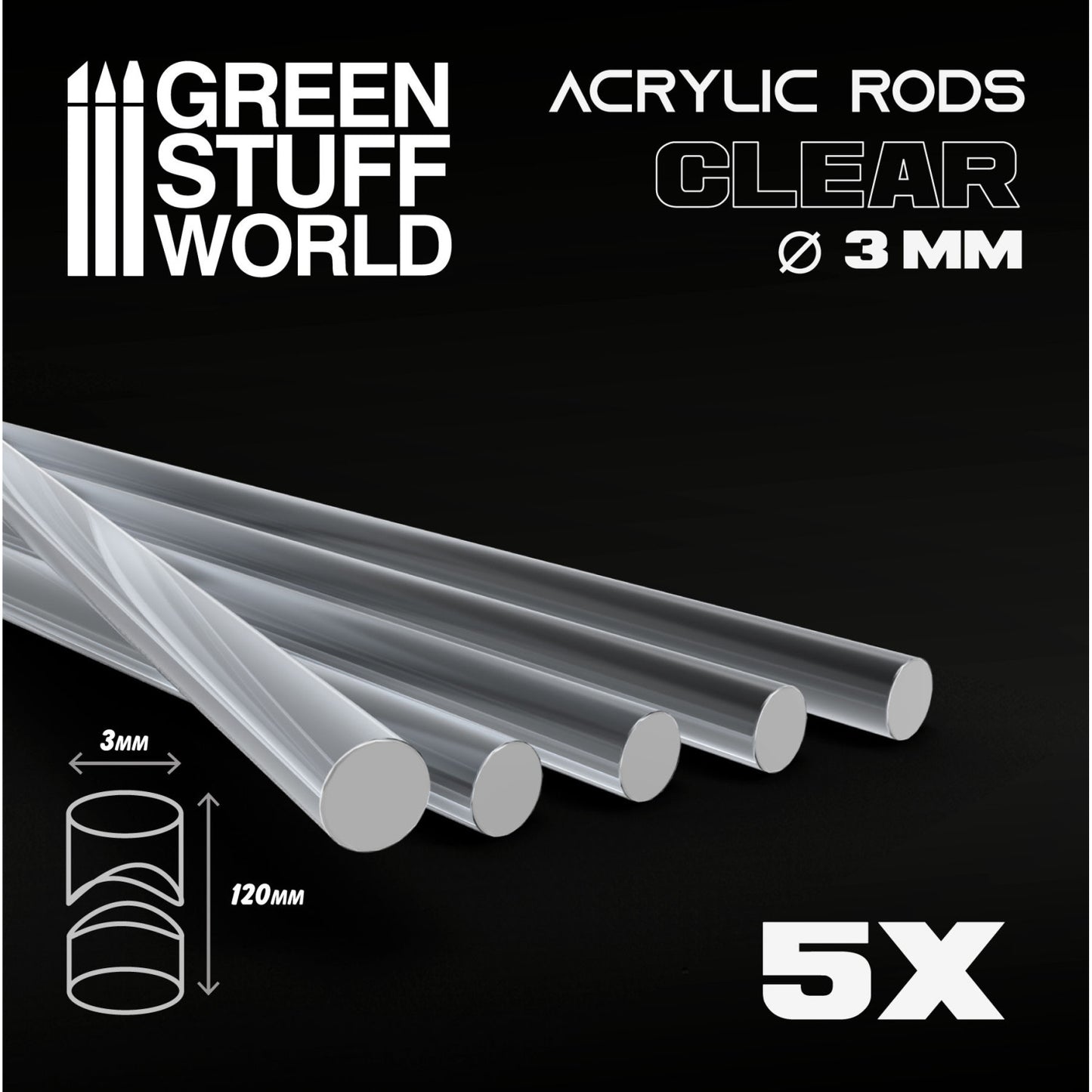 Acrylic Rods (Various Sizes)