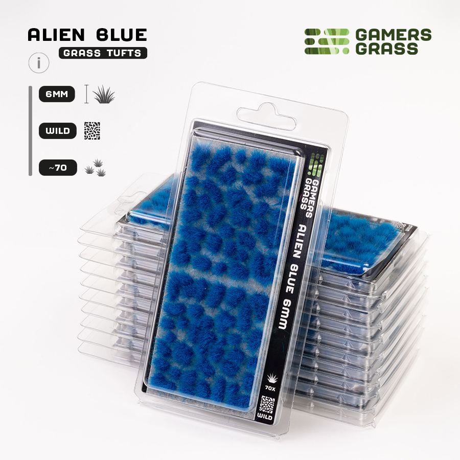 Gamer's Grass - Alien Blue 6mm Tufts Wild