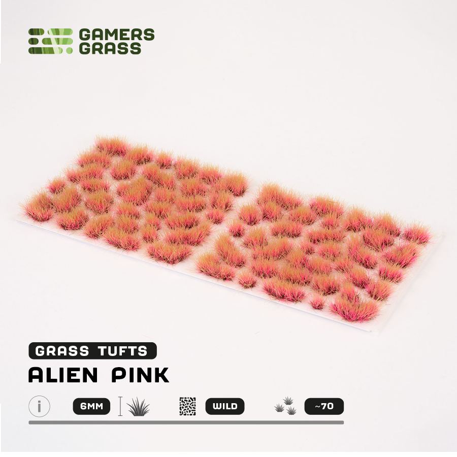 Gamer's Grass - Alien Pink 6mm Tufts Wild