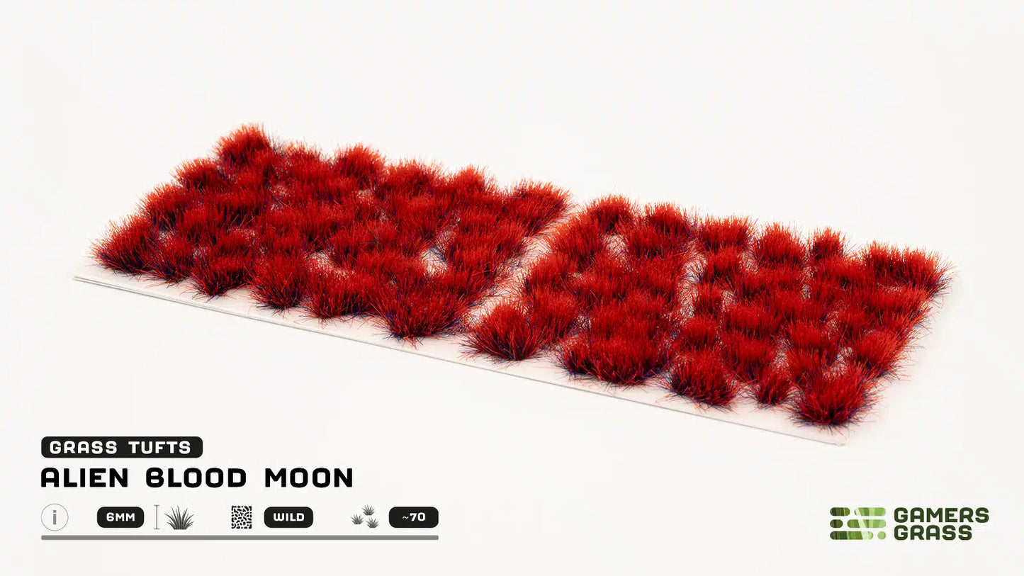 Gamer's Grass - Alien Blood Moon 6mm Tufts Wild