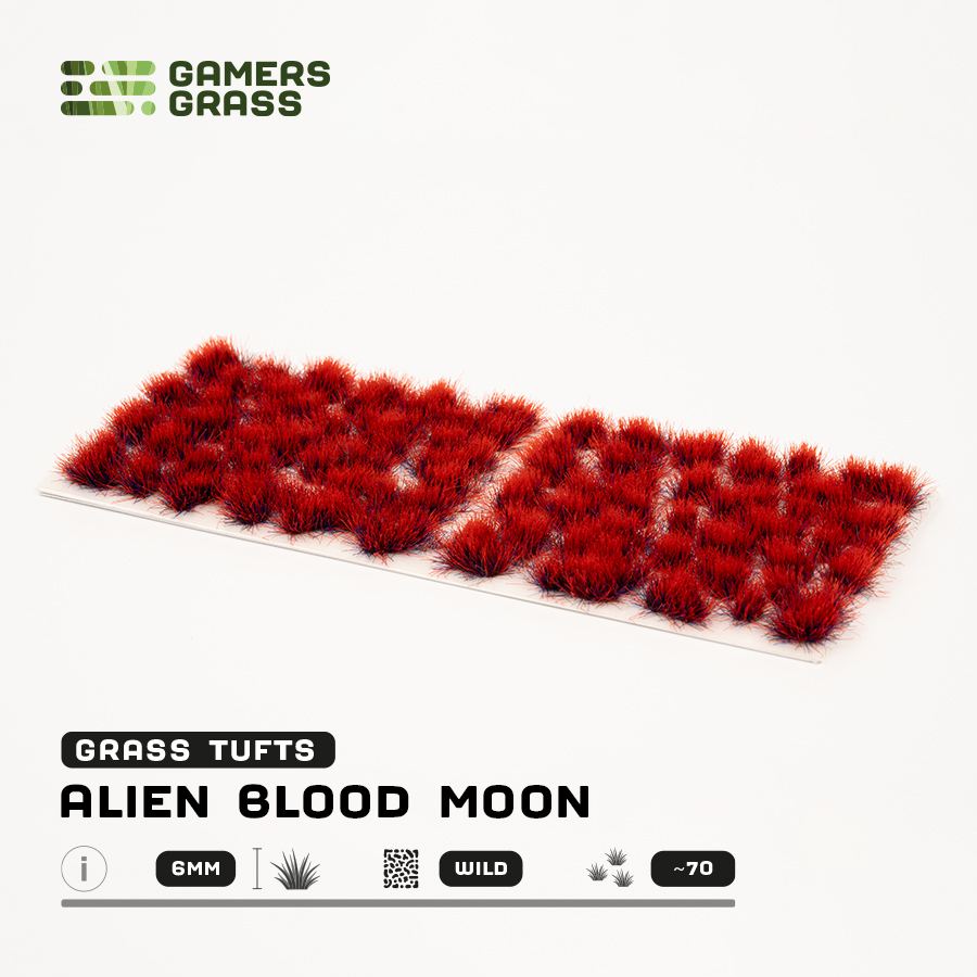 Gamer's Grass - Alien Blood Moon 6mm Tufts Wild