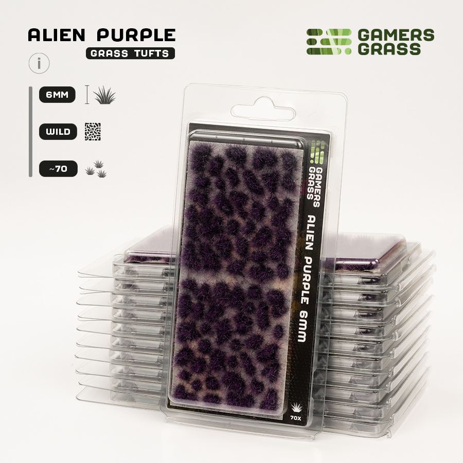Gamer's Grass - Alien Purple 6mm Tufts Wild