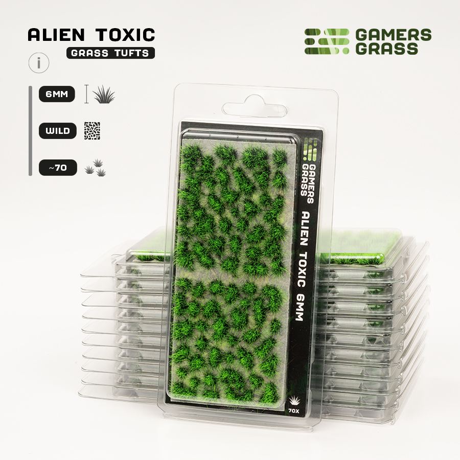 Gamer's Grass - Alien Toxic 6mm Tufts Wild