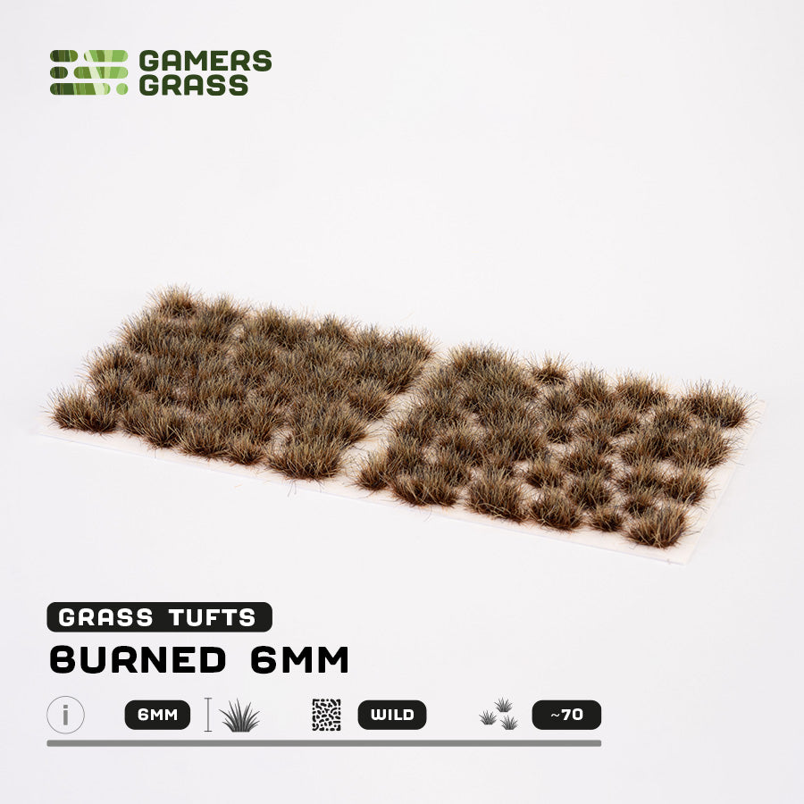 Gamer's Grass - Burned 6mm Tufts Wild
