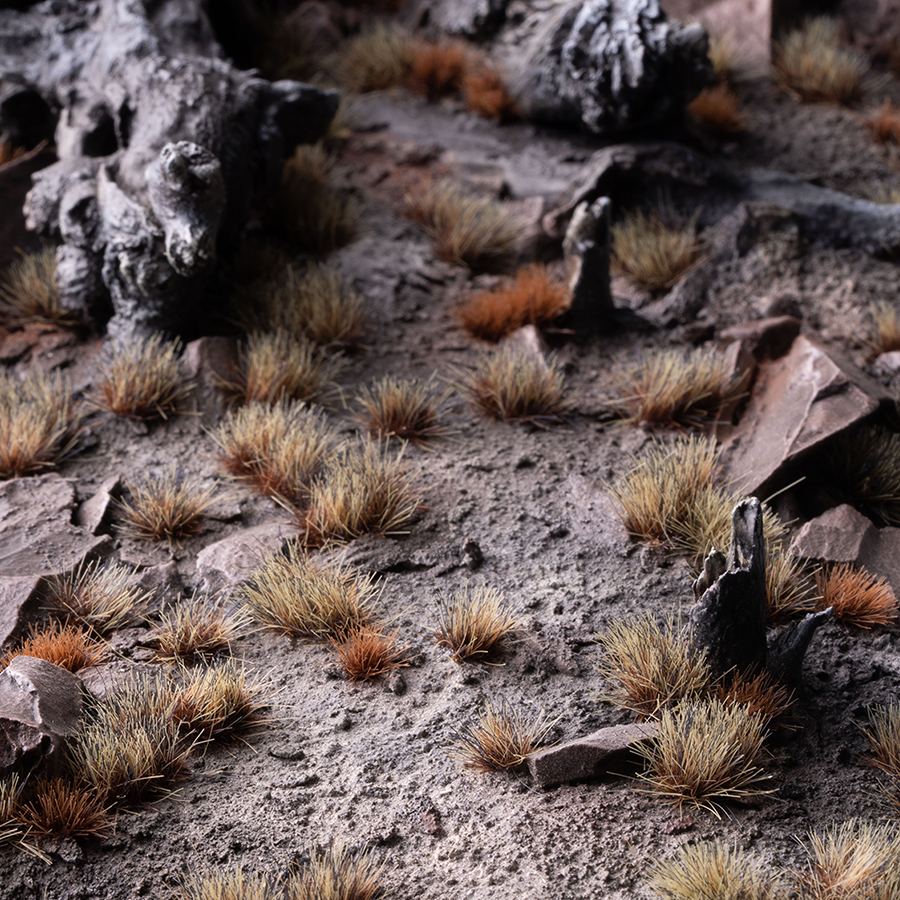 Gamer's Grass - Burned 6mm Tufts Wild