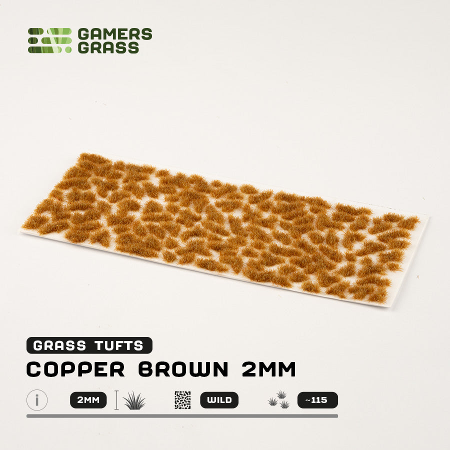 Gamer's Grass - Copper Brown 2mm Tufts