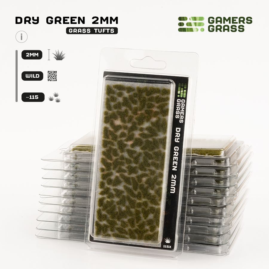 Gamer's Grass - Dry Green 2mm Tufts