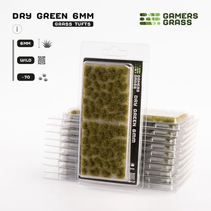 Gamer's Grass - Dry Green 6mm Tufts Wild