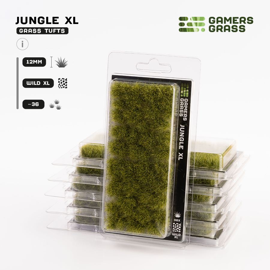 Gamer's Grass - Jungle XL 12mm Tufts - Wild
