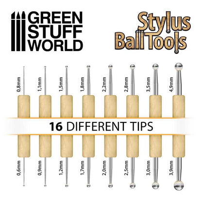8x Sculpting STYLUS tool set