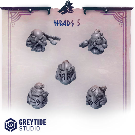 Greytide Studios -  Primal Hounds - Heads 5