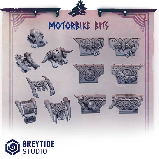 Greytide Studios -  Primal Hounds - Motorbike Bits