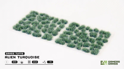 Gamer's Grass - Alien Turquoise 6mm Tufts Wild