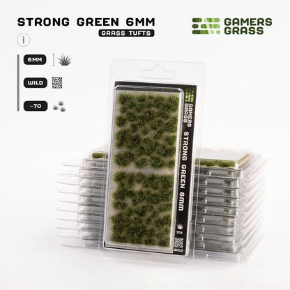Gamer's Grass - Strong Green 6mm Tufts Wild