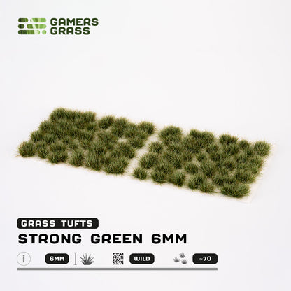 Gamer's Grass - Strong Green 6mm Tufts Wild