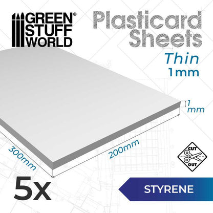 Styrene Sheets (Assorted Sizes)